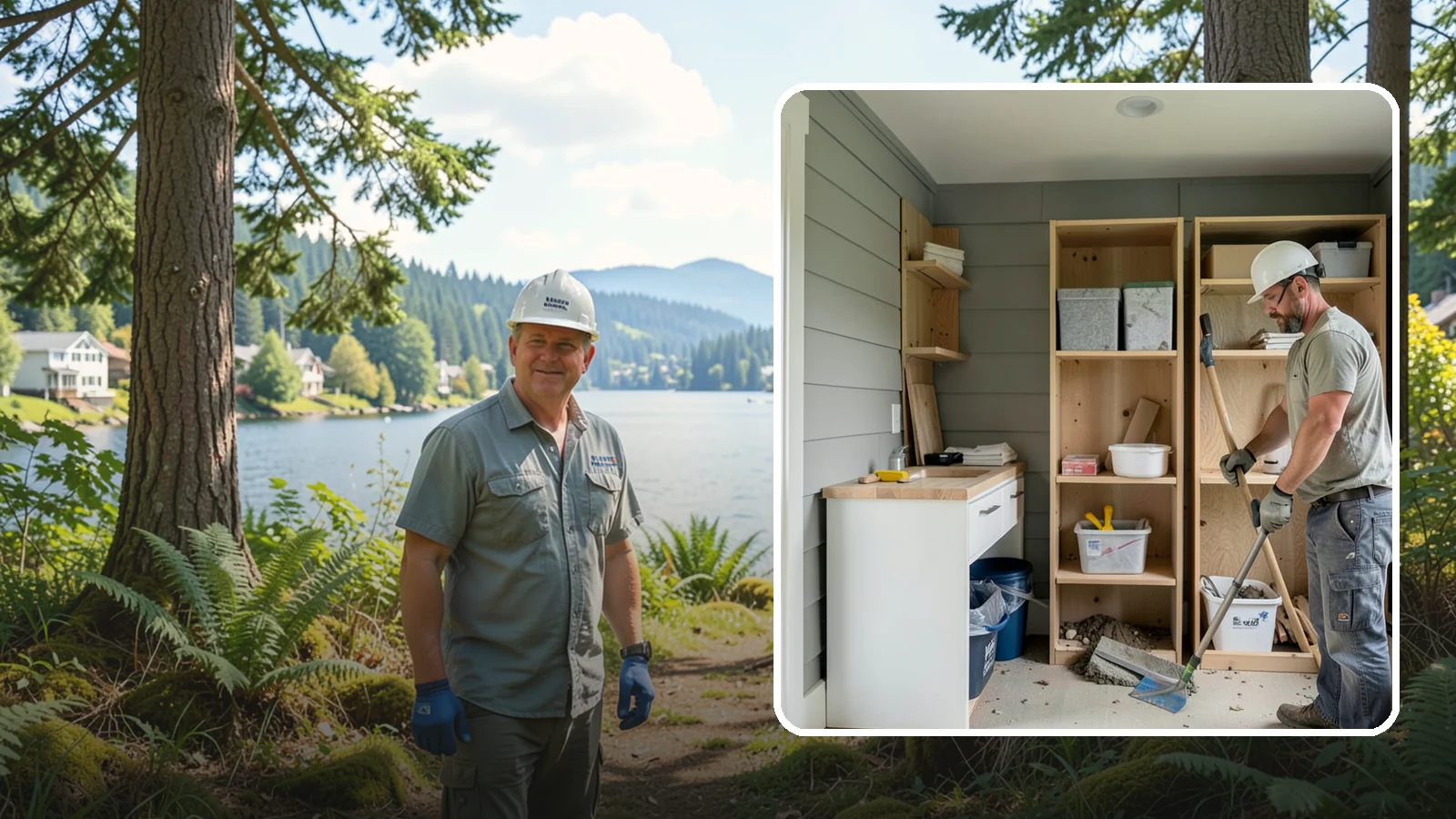 Mudroom Construction in Milton, King County, WA - We construct new mudrooms that give Western Washington homes a proper, weatherproof buffer between outside and in.