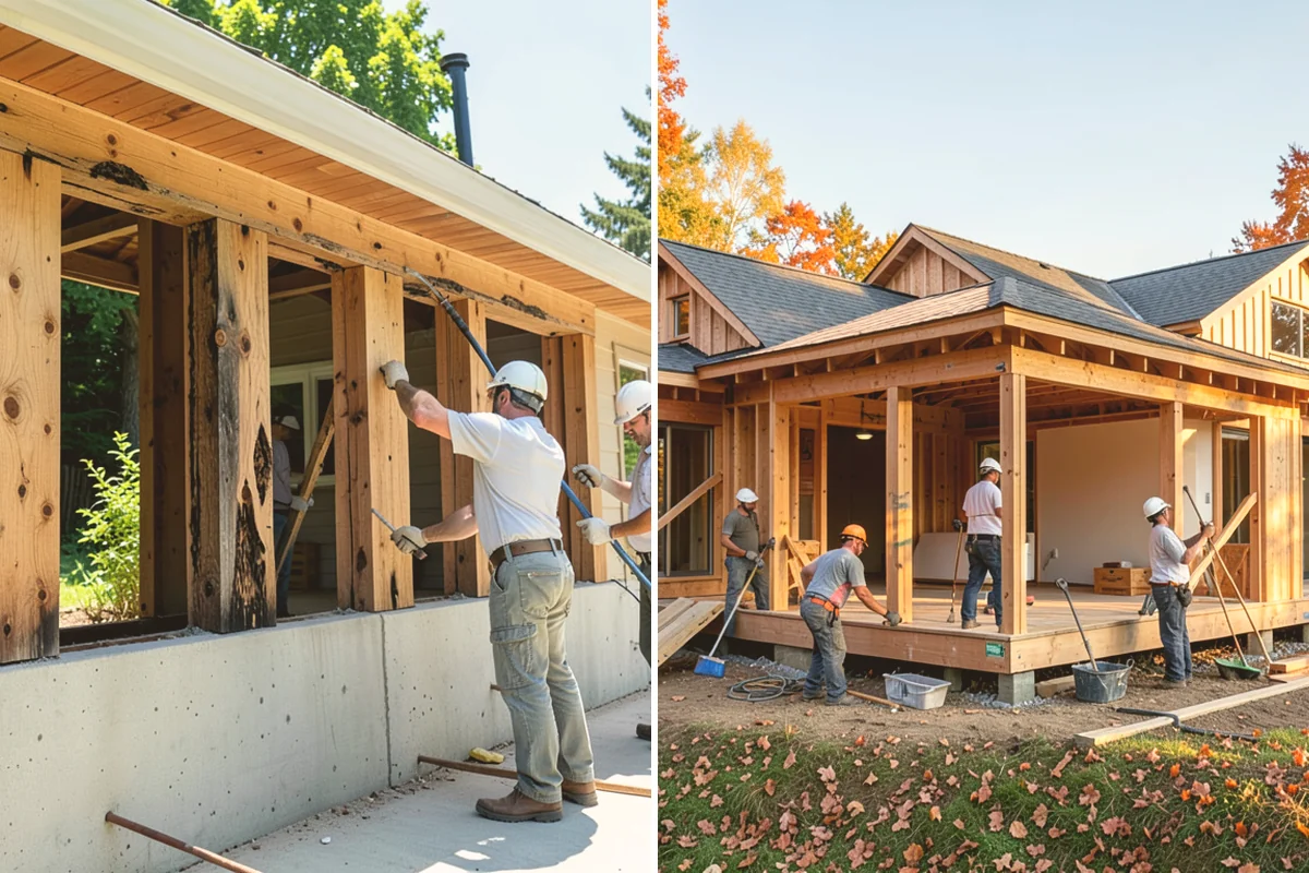 Mudroom Construction in Milton, King County, WA - Evaluate the entry location and define the room's footprint and function