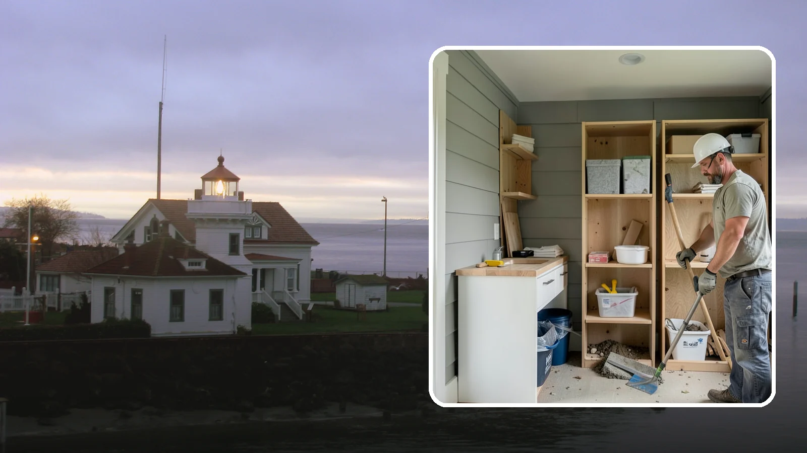Mudroom Construction in Mukilteo, Snohomish County, WA - We construct new mudrooms that give Western Washington homes a proper, weatherproof buffer between outside and in.