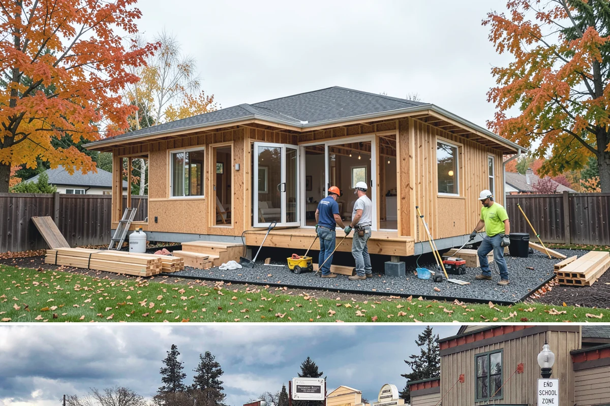 Mudroom Construction in Roy, Pierce County, WA - The dry stretch from June through September is preferred for mudroom construction that opens up exterior walls, minimizing rain...