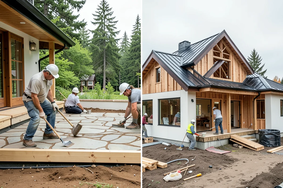 Mudroom Construction in Sedro-Woolley, Skagit County, WA - Evaluate the entry location and define the room's footprint and function