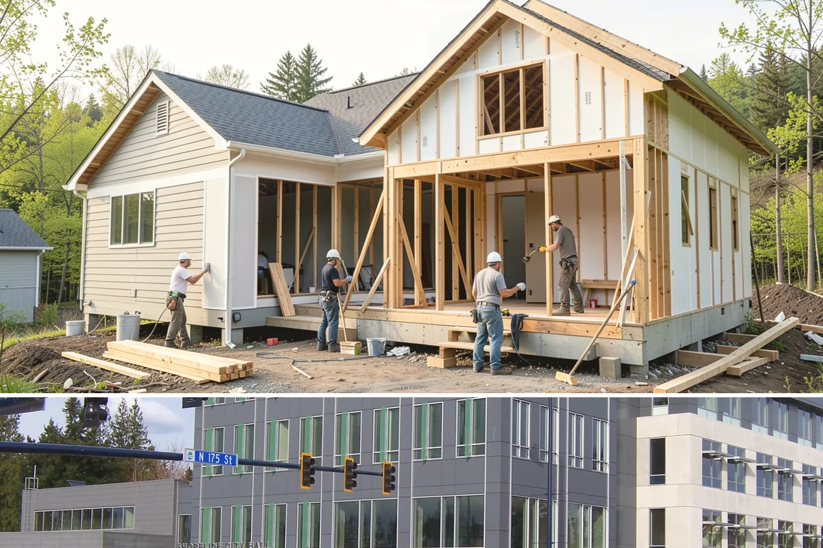 Mudroom Construction in Shoreline, King County, WA - The dry stretch from June through September is preferred for mudroom construction that opens up exterior walls, minimizing rain...