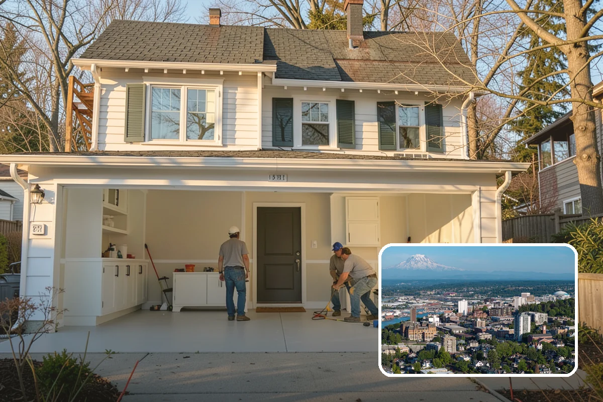 Mudroom Construction in Tacoma, Pierce County, WA - A true transition zone that shields interiors from mud and moisture