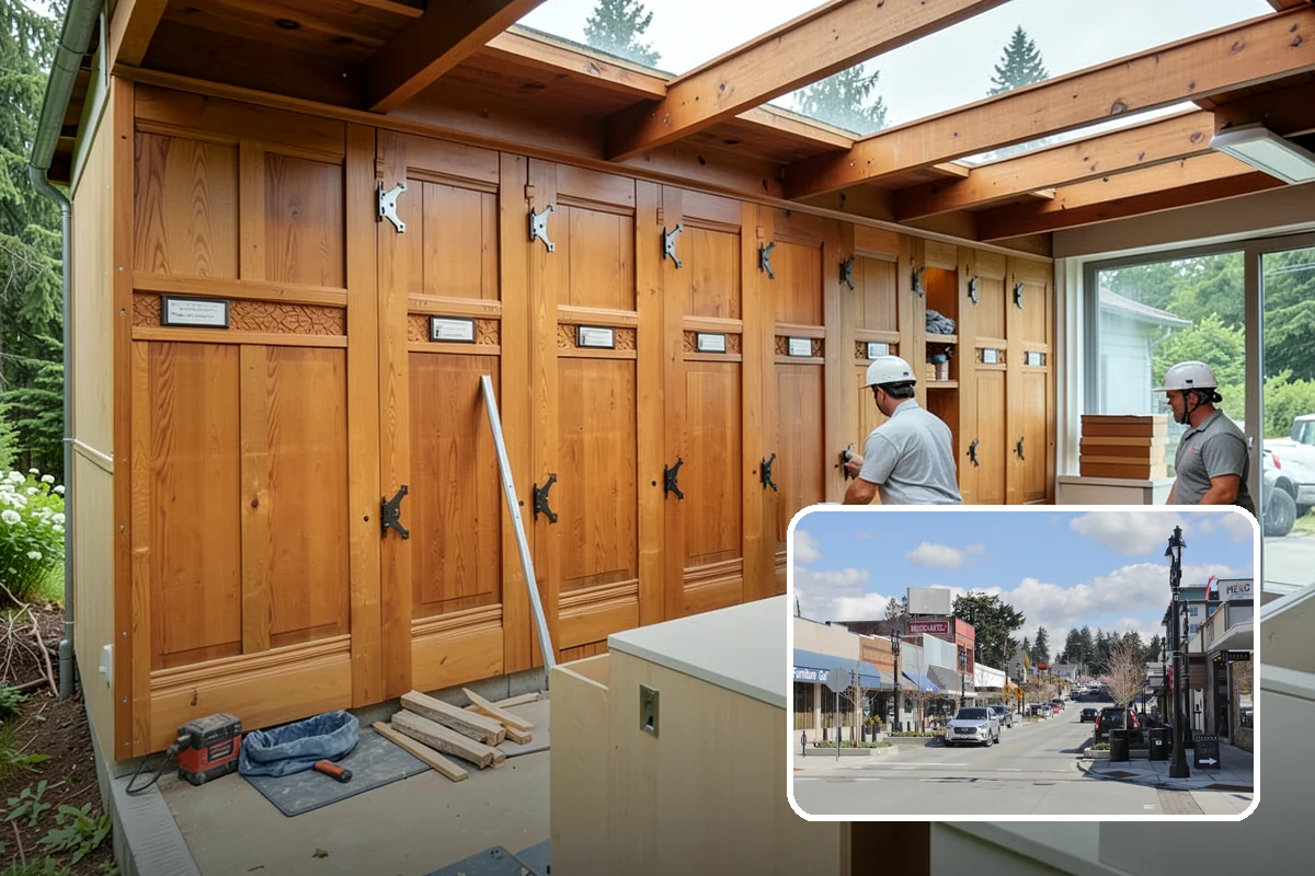 Mudroom Remodeling in Bothell, King County, WA - A designated drop zone that keeps mud and rain out of living areas