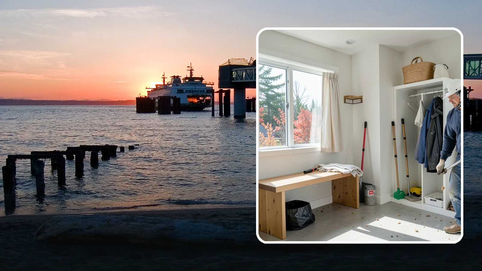Mudroom Remodeling in Edmonds, Snohomish County, WA - We remodel mudrooms to catch the mud, rain gear, and clutter that Pacific Northwest life brings through the door.