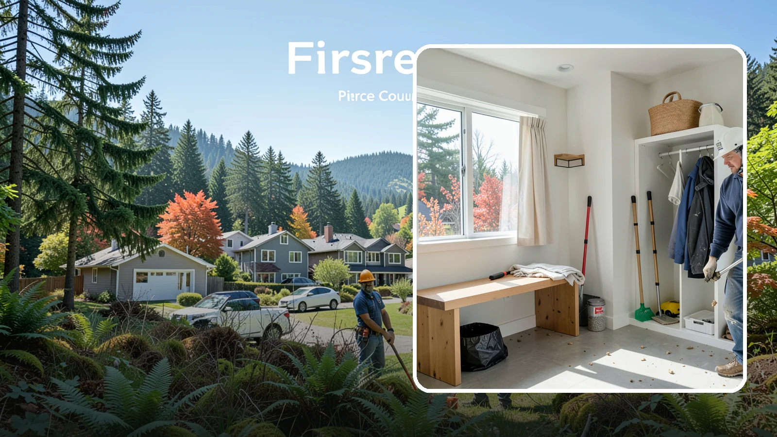 Mudroom Remodeling in Fircrest, Pierce County, WA - We remodel mudrooms to catch the mud, rain gear, and clutter that Pacific Northwest life brings through the door.