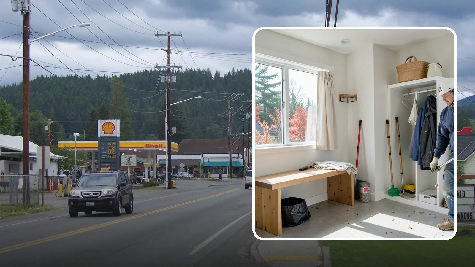 Mudroom Remodeling in Granite Falls, Snohomish County, WA - We remodel mudrooms to catch the mud, rain gear, and clutter that Pacific Northwest life brings through the door.