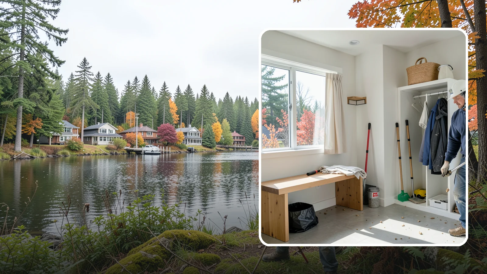 Mudroom Remodeling in La Conner, Skagit County, WA - We remodel mudrooms to catch the mud, rain gear, and clutter that Pacific Northwest life brings through the door.