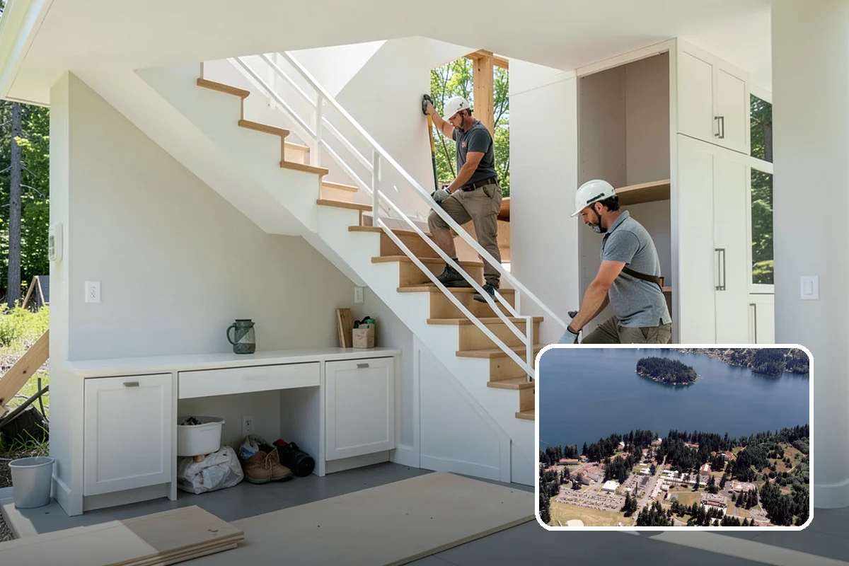 Mudroom Remodeling in Lakewood, Pierce County, WA - A designated drop zone that keeps mud and rain out of living areas
