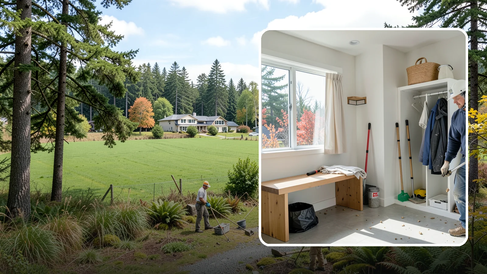 Mudroom Remodeling in Lyman, Skagit County, WA - We remodel mudrooms to catch the mud, rain gear, and clutter that Pacific Northwest life brings through the door.