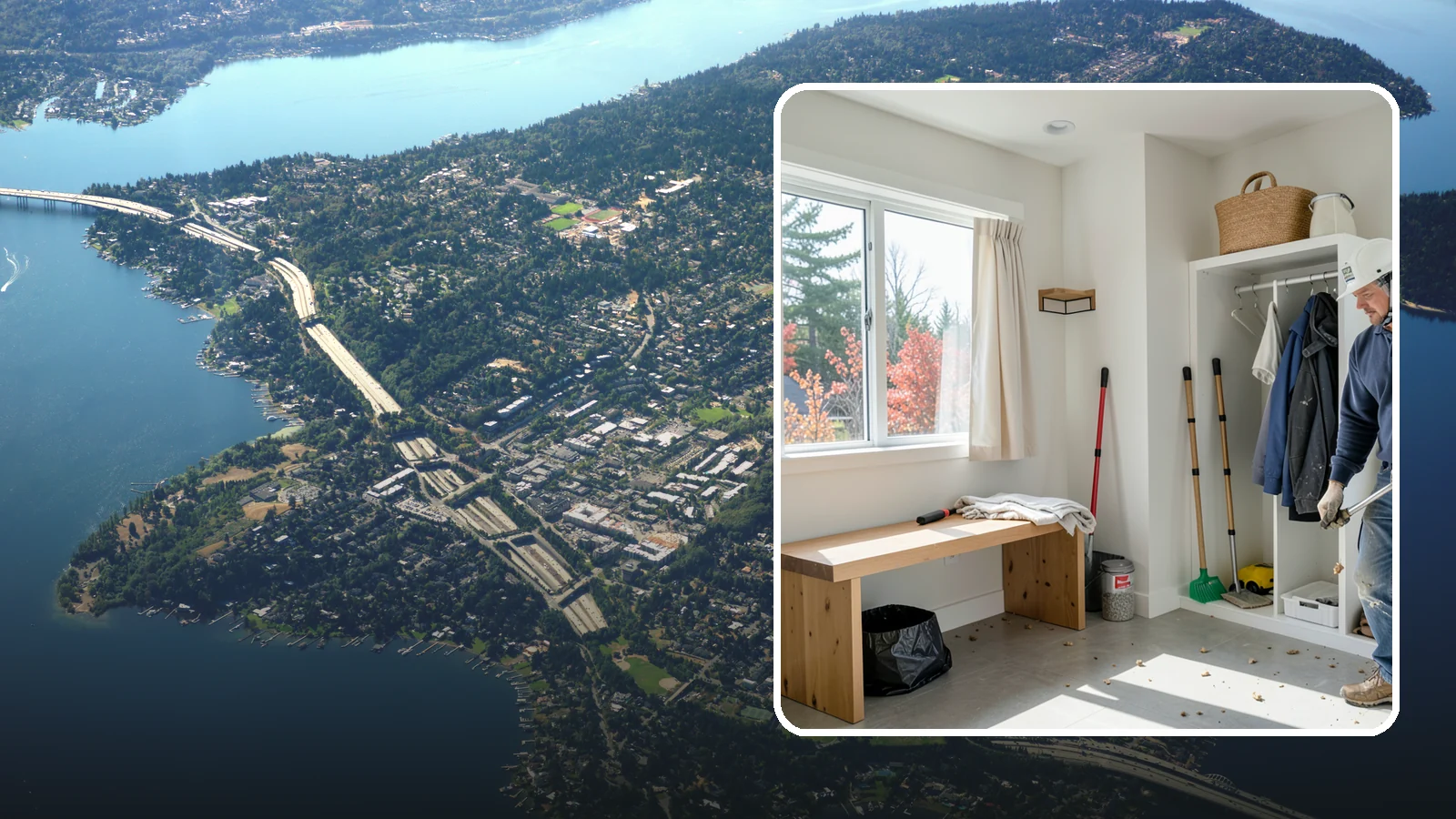 Mudroom Remodeling in Mercer Island, King County, WA - We remodel mudrooms to catch the mud, rain gear, and clutter that Pacific Northwest life brings through the door.