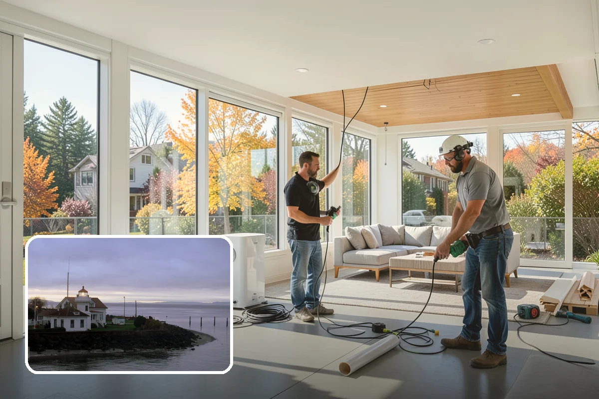 Mudroom Remodeling in Mukilteo, Snohomish County, WA - A designated drop zone that keeps mud and rain out of living areas