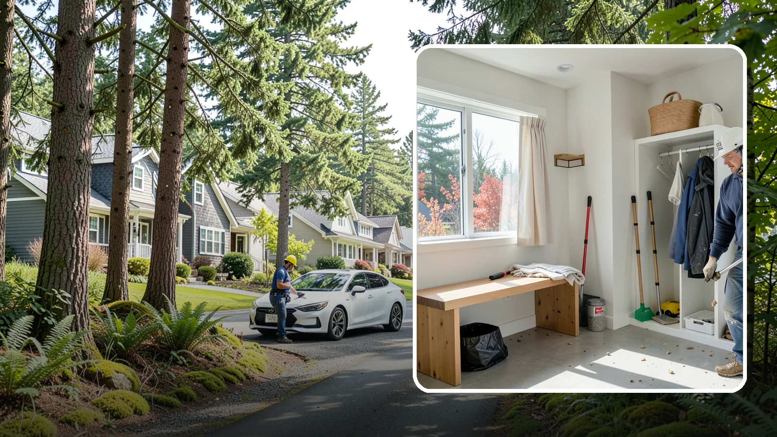 Mudroom Remodeling in Normandy Park, King County, WA - We remodel mudrooms to catch the mud, rain gear, and clutter that Pacific Northwest life brings through the door.