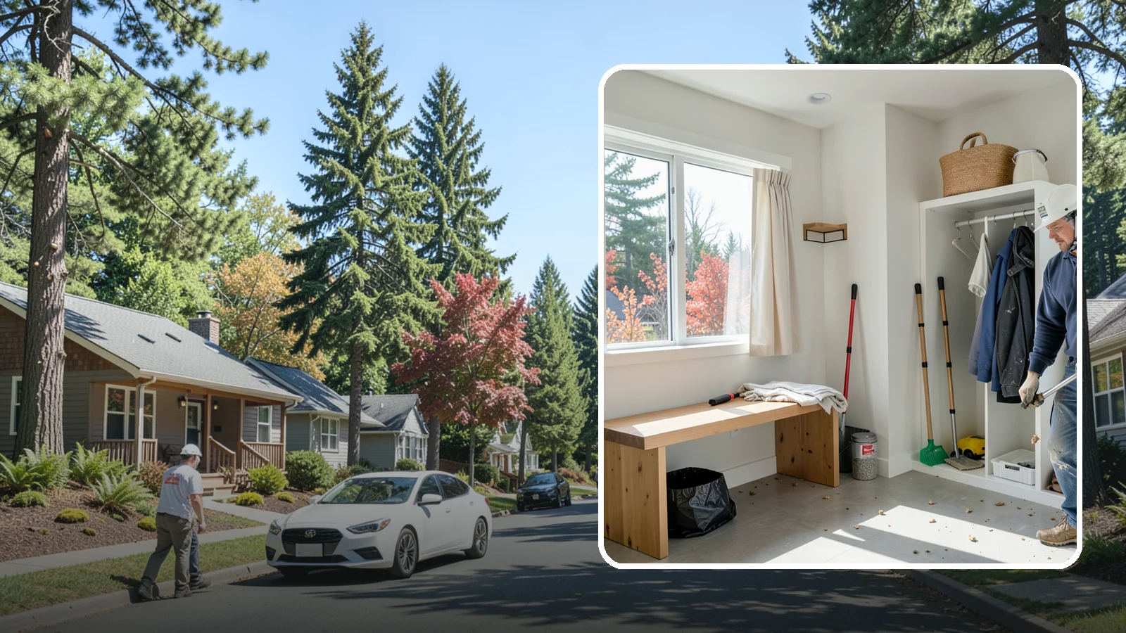 Mudroom Remodeling in Orting, Pierce County, WA - We remodel mudrooms to catch the mud, rain gear, and clutter that Pacific Northwest life brings through the door.
