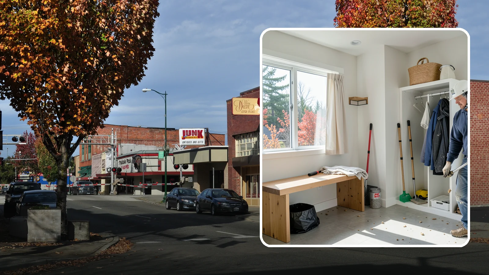 Mudroom Remodeling in Puyallup, Pierce County, WA - We remodel mudrooms to catch the mud, rain gear, and clutter that Pacific Northwest life brings through the door.