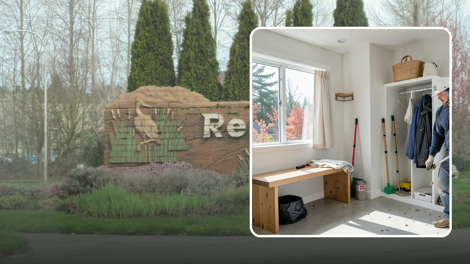 Mudroom Remodeling in Renton, King County, WA - We remodel mudrooms to catch the mud, rain gear, and clutter that Pacific Northwest life brings through the door.