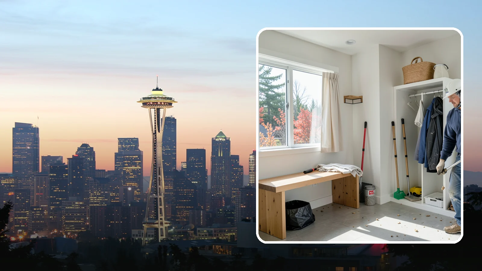 Mudroom Remodeling in Seattle, King County, WA - We remodel mudrooms to catch the mud, rain gear, and clutter that Pacific Northwest life brings through the door.