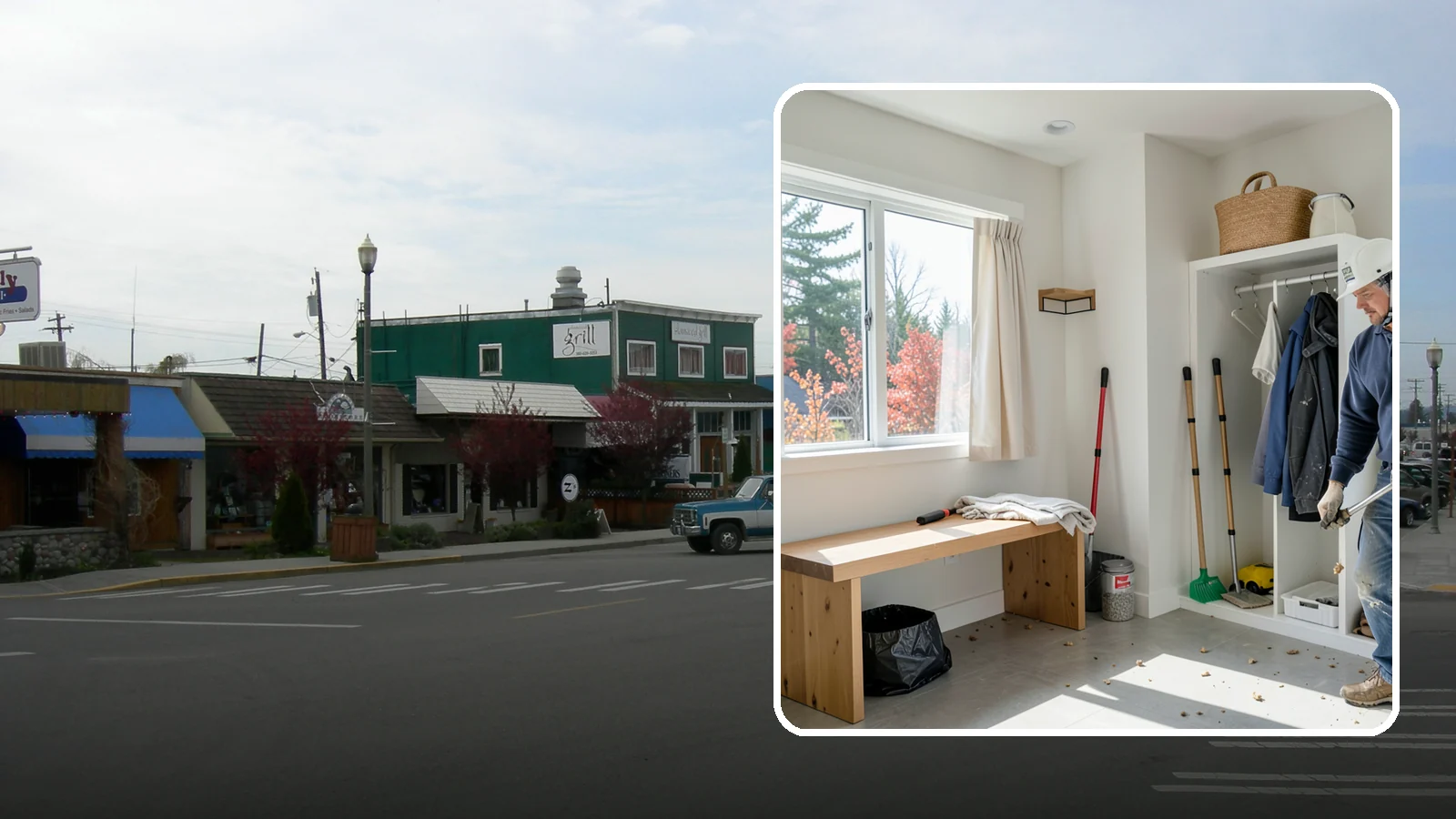 Mudroom Remodeling in Stanwood, Snohomish County, WA - We remodel mudrooms to catch the mud, rain gear, and clutter that Pacific Northwest life brings through the door.