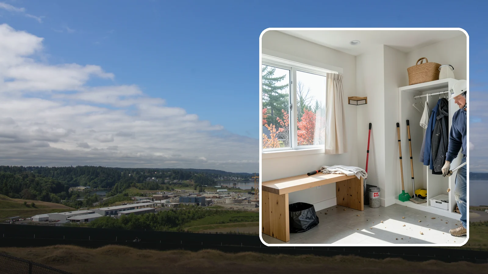 Mudroom Remodeling in University Place, Pierce County, WA - We remodel mudrooms to catch the mud, rain gear, and clutter that Pacific Northwest life brings through the door.