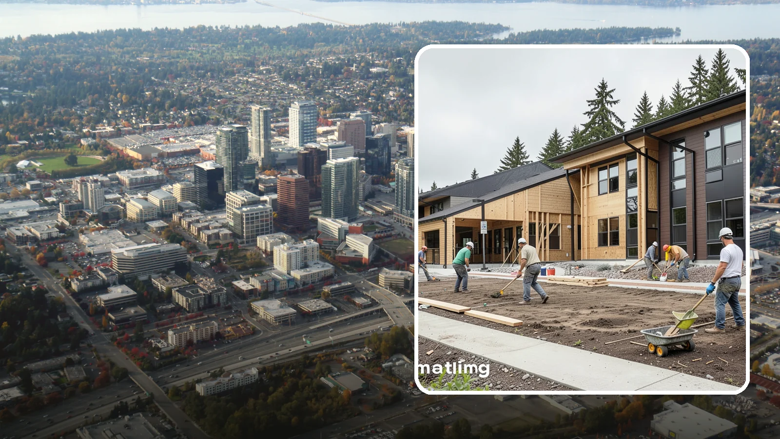 Multi-Family Construction in Bellevue, King County, WA - Ground-up apartment, condo, and multi-unit residential buildings across the Puget Sound region.