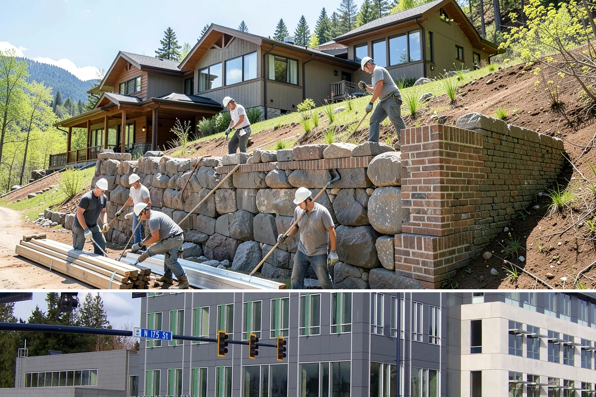 Multi-Family Construction in Shoreline, King County, WA - We stage the larger foundation and framing phases for summer so the structure is dried-in before the heavy rains arrive.