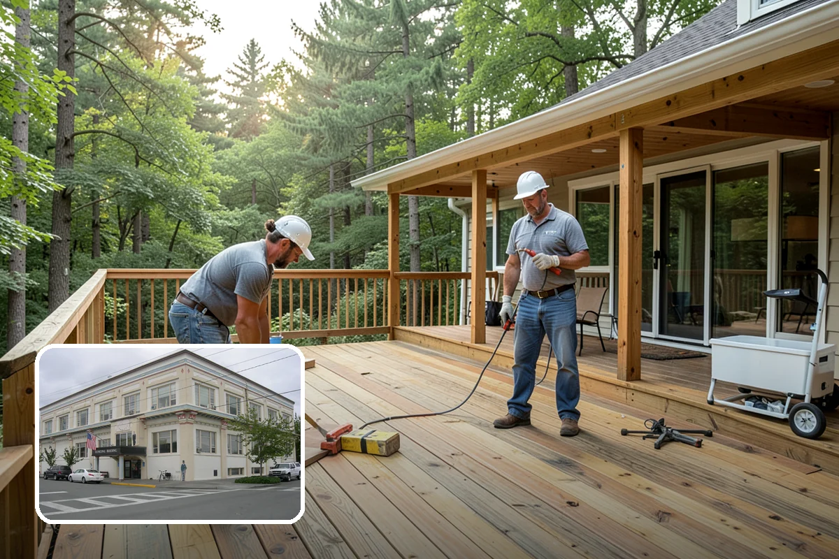 Multi-Level Deck Construction in Anacortes, Skagit County, WA - Turns steep or uneven yards into usable space
