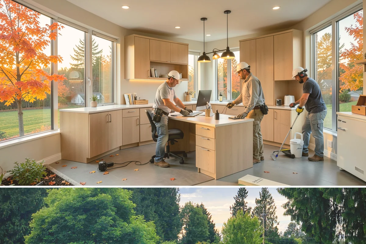Multi-Level Deck Construction in Bonney Lake, Pierce County, WA - Summer's drier ground makes excavation and footing work on slopes far more manageable, so we prioritize hillside builds then.