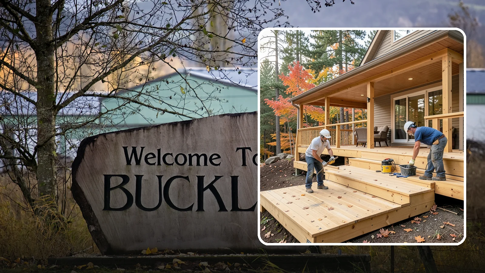 Multi-Level Deck Construction in Buckley, Pierce County, WA - Multi-level deck construction that carves usable terraces out of sloped Western Washington lots.