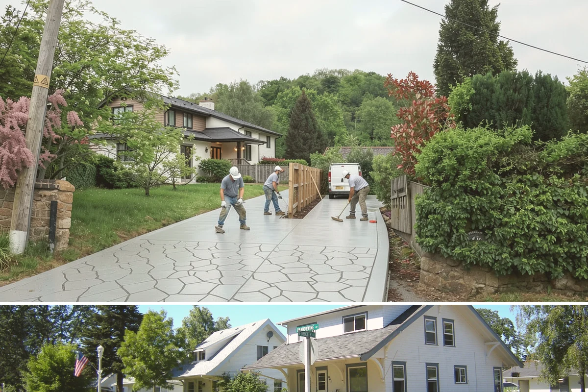Multi-Level Deck Construction in DuPont, Pierce County, WA - Summer's drier ground makes excavation and footing work on slopes far more manageable, so we prioritize hillside builds then.