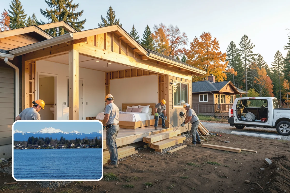 Multi-Level Deck Construction in Lake Stevens, Snohomish County, WA - Turns steep or uneven yards into usable space