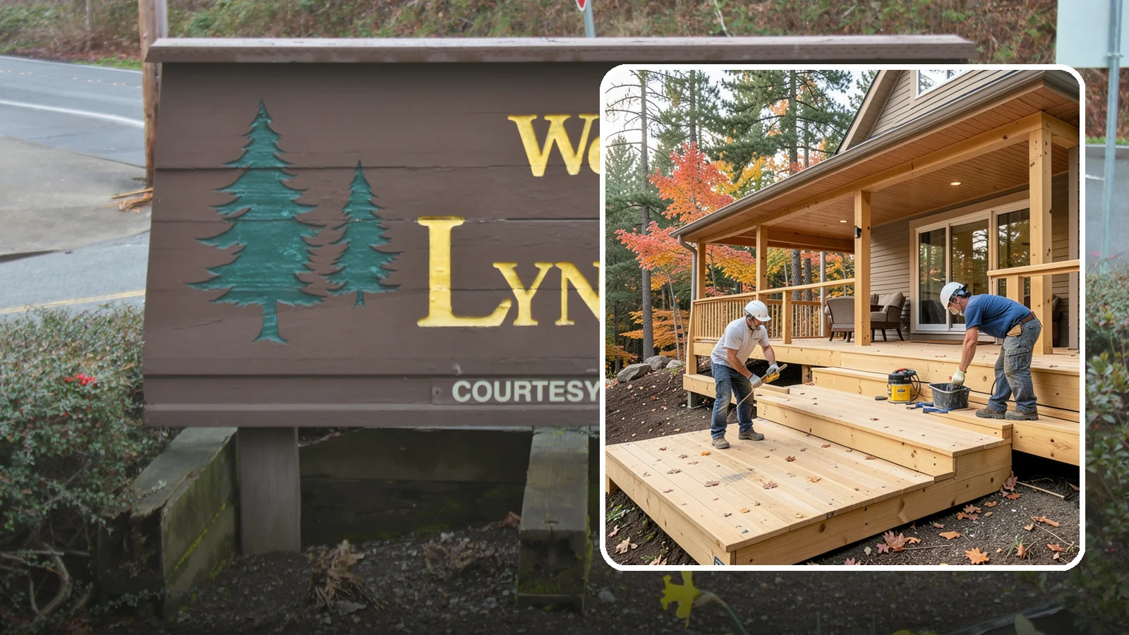 Multi-Level Deck Construction in Lynnwood, Snohomish County, WA - Multi-level deck construction that carves usable terraces out of sloped Western Washington lots.