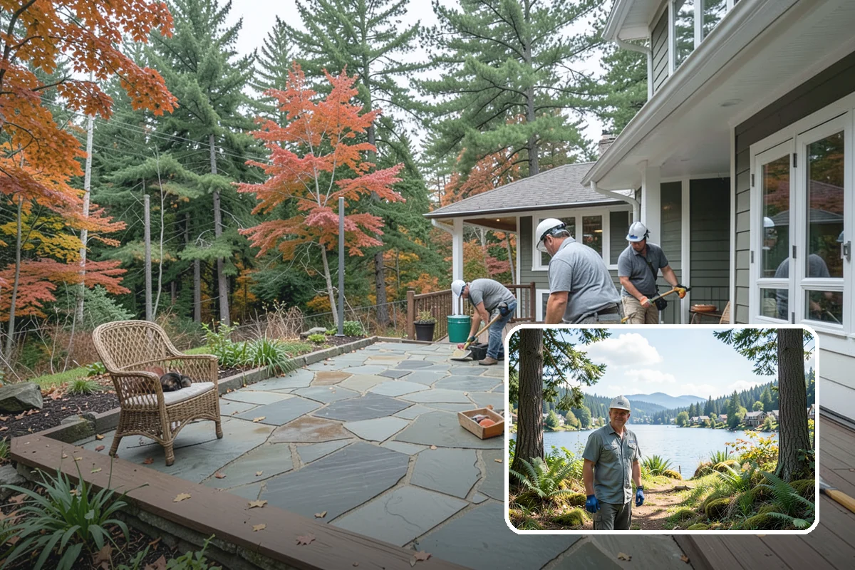 Multi-Level Deck Construction in Milton, King County, WA - Turns steep or uneven yards into usable space