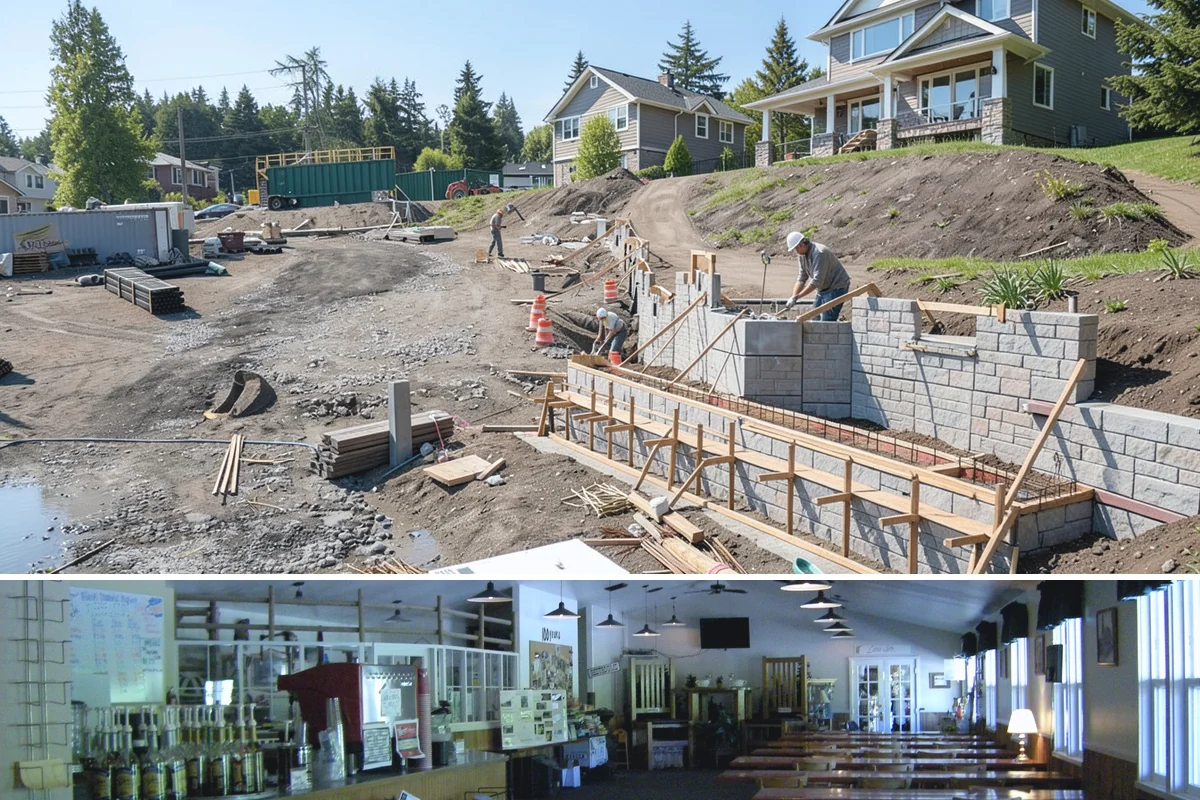 Multi-Room Remodel in Black Diamond, King County, WA - Multi-room interior projects are well suited to fall and winter when keeping the work indoors makes the most of the rainy season.