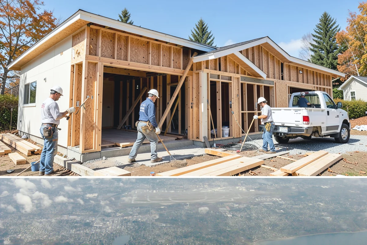 Multi-Room Remodel in Burien, King County, WA - Multi-room interior projects are well suited to fall and winter when keeping the work indoors makes the most of the rainy season.