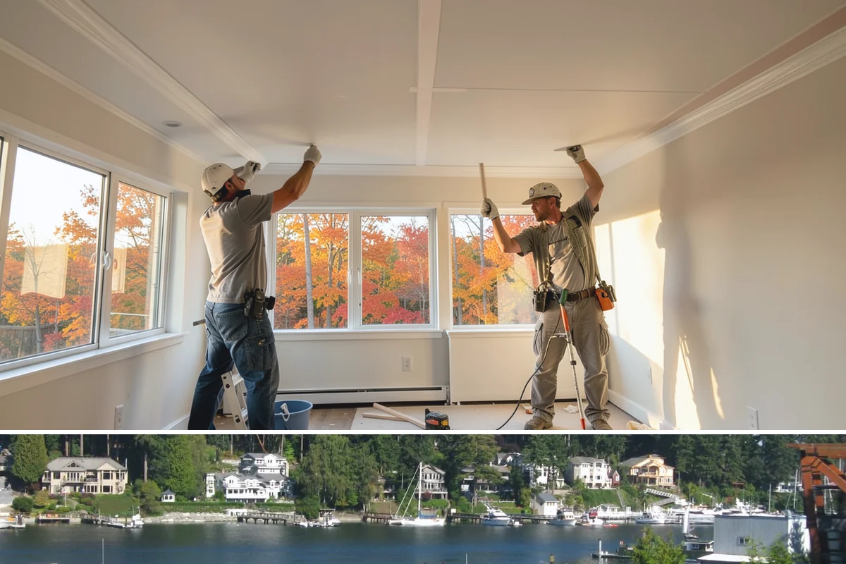 Multi-Room Remodel in Gig Harbor, Pierce County, WA - Multi-room interior projects are well suited to fall and winter when keeping the work indoors makes the most of the rainy season.