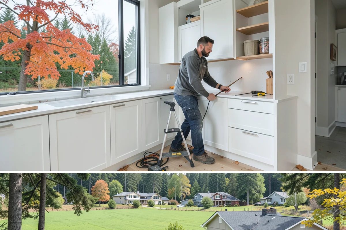 Multi-Room Remodel in Lyman, Skagit County, WA - Multi-room interior projects are well suited to fall and winter when keeping the work indoors makes the most of the rainy season.