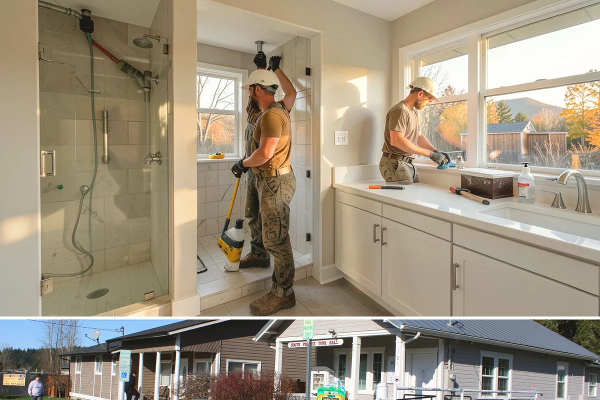 Multi-Room Remodel in South Prairie, Pierce County, WA - Multi-room interior projects are well suited to fall and winter when keeping the work indoors makes the most of the rainy season.