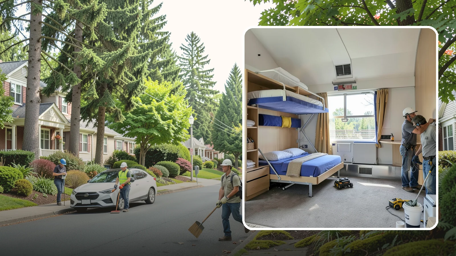 Murphy Bed Installation in Beaux Arts Village, King County, WA - We install custom Murphy beds that reclaim floor space for guest rooms, offices, and multipurpose areas.