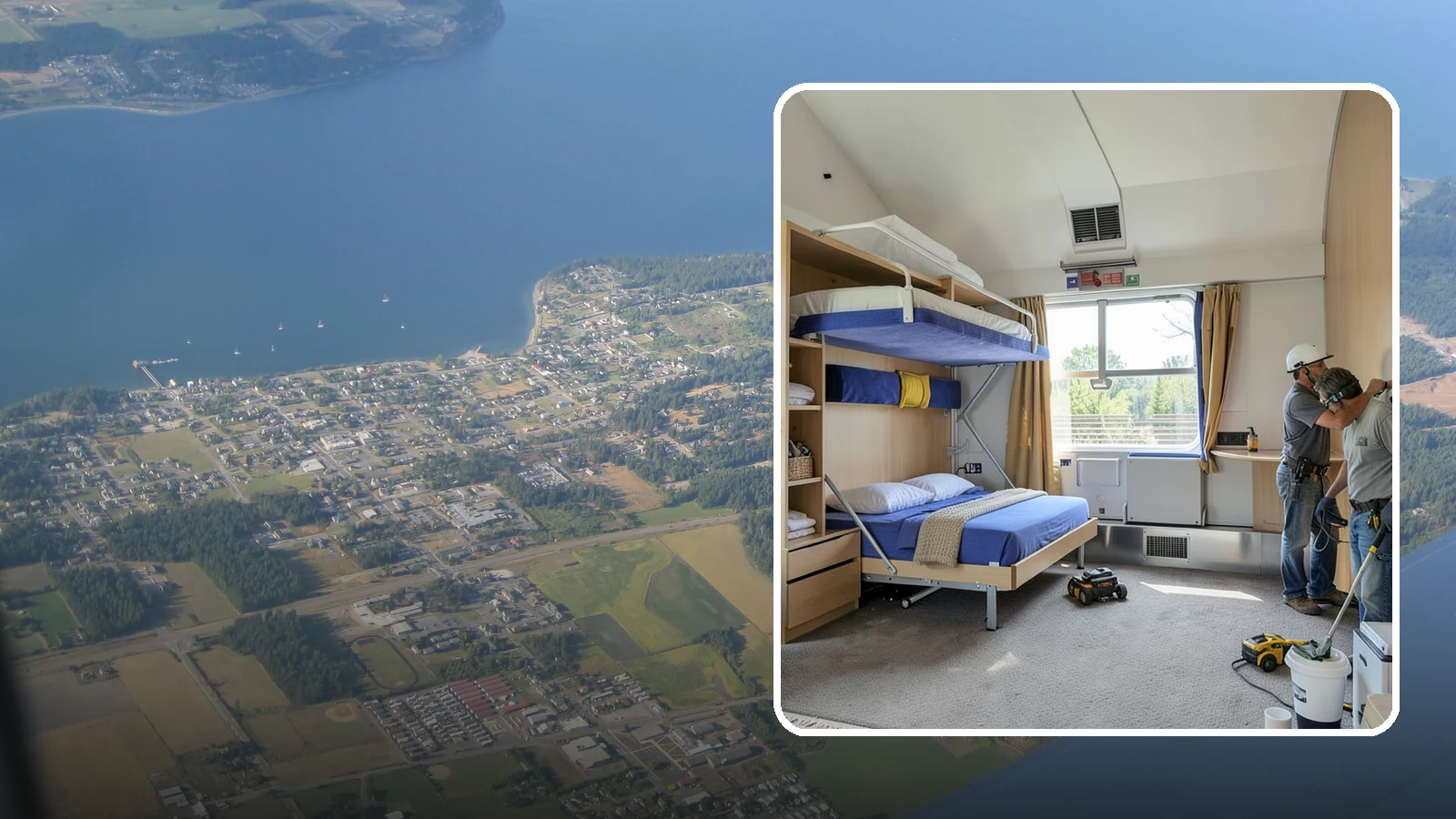 Murphy Bed Installation in Coupeville, Island County, WA - We install custom Murphy beds that reclaim floor space for guest rooms, offices, and multipurpose areas.