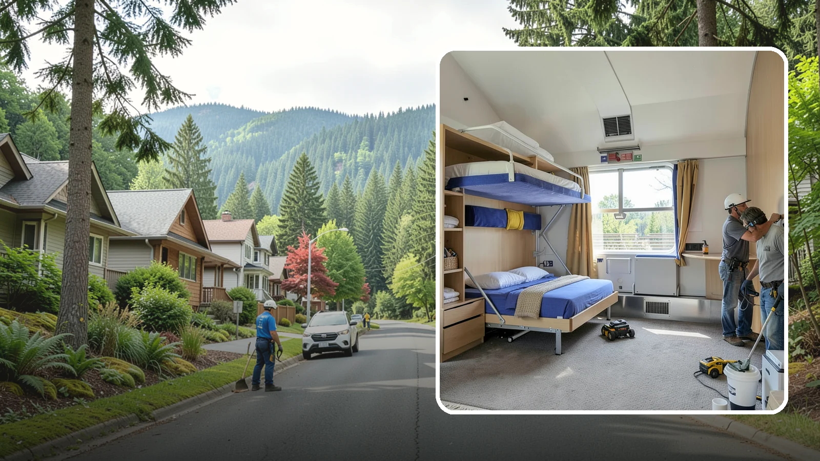 Murphy Bed Installation in Darrington, Snohomish County, WA - We install custom Murphy beds that reclaim floor space for guest rooms, offices, and multipurpose areas.