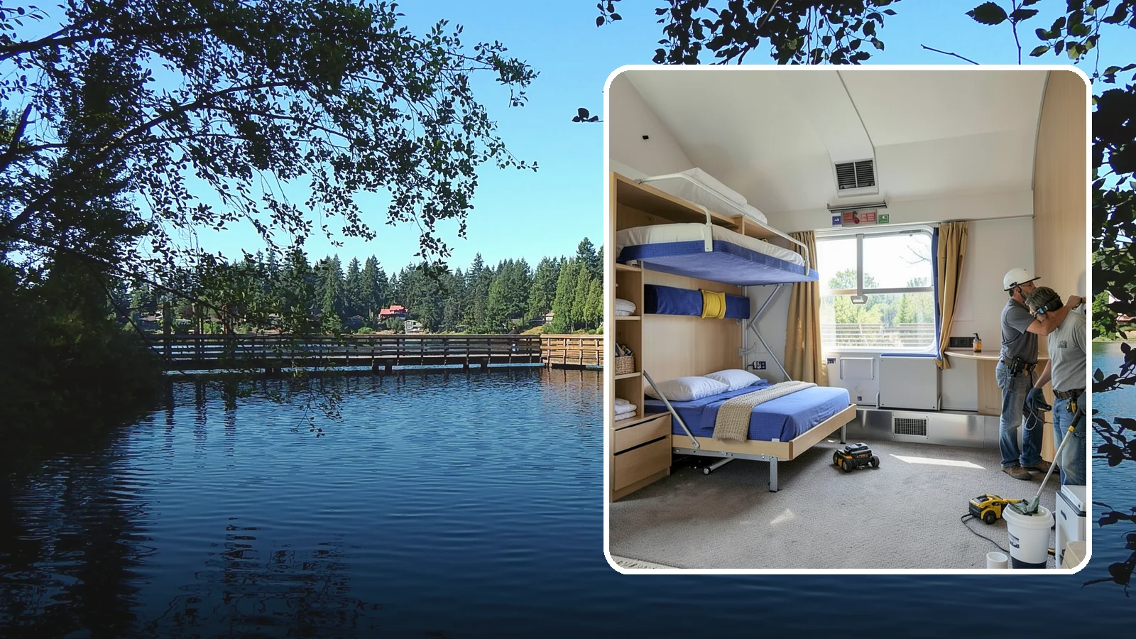 Murphy Bed Installation in Federal Way, King County, WA - We install custom Murphy beds that reclaim floor space for guest rooms, offices, and multipurpose areas.