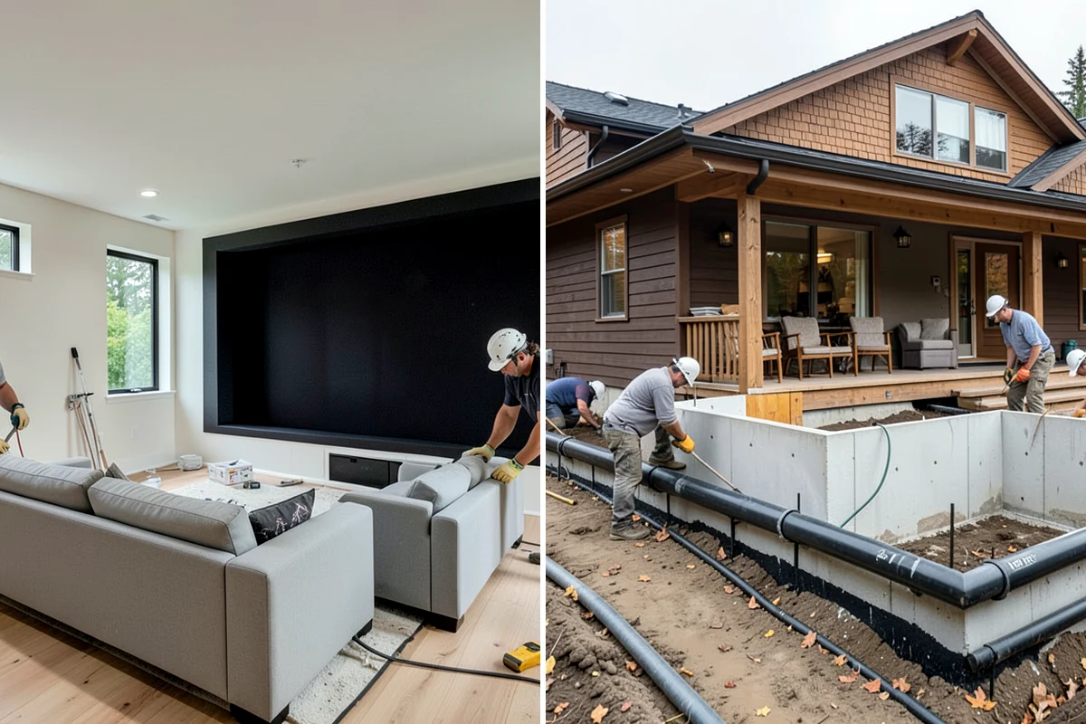 Murphy Bed Installation in Fircrest, Pierce County, WA - Assess the room, wall framing, and desired configuration