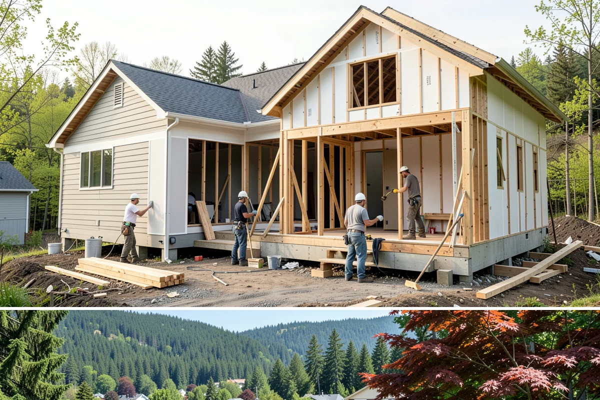 Murphy Bed Installation in Index, Snohomish County, WA - This interior installation fits any time of year and is a practical choice during rainy PNW months.
