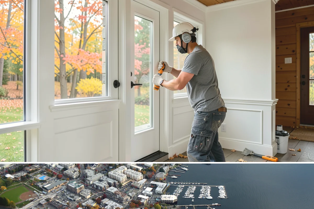 Murphy Bed Installation in Kirkland, King County, WA - This interior installation fits any time of year and is a practical choice during rainy PNW months.