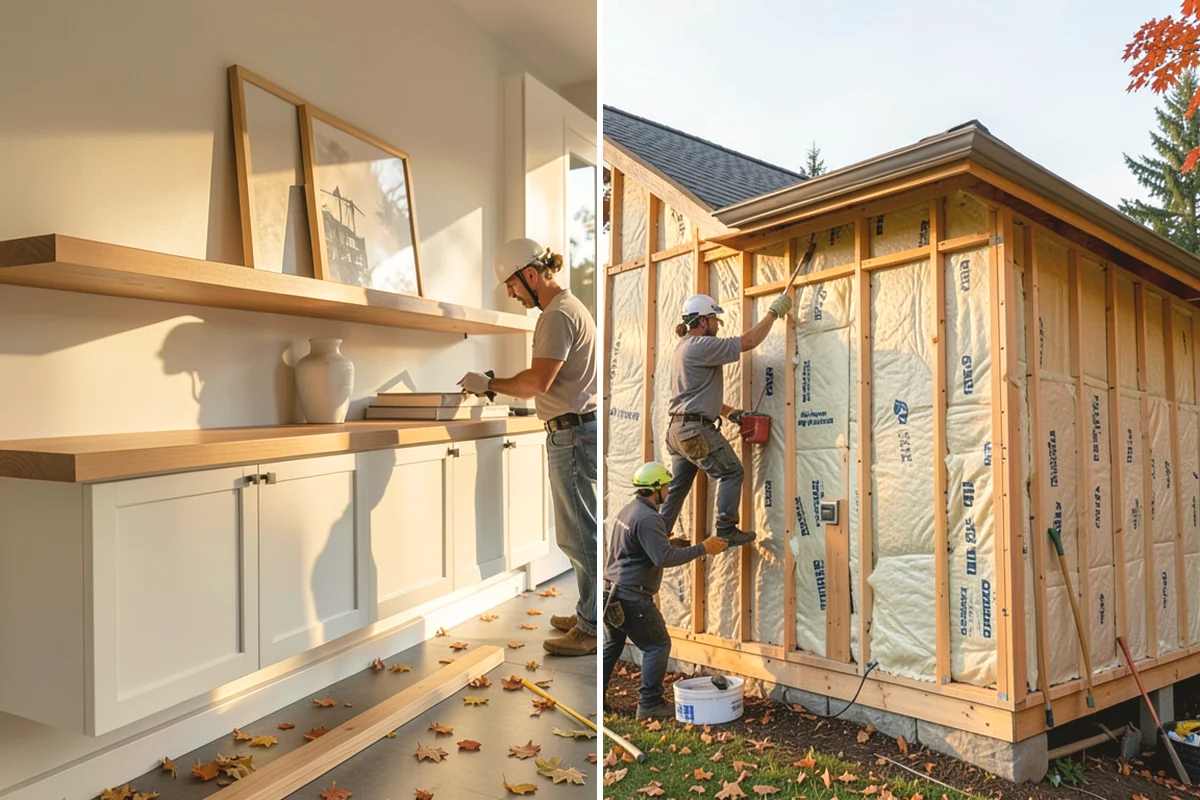 Murphy Bed Installation in La Conner, Skagit County, WA - Assess the room, wall framing, and desired configuration