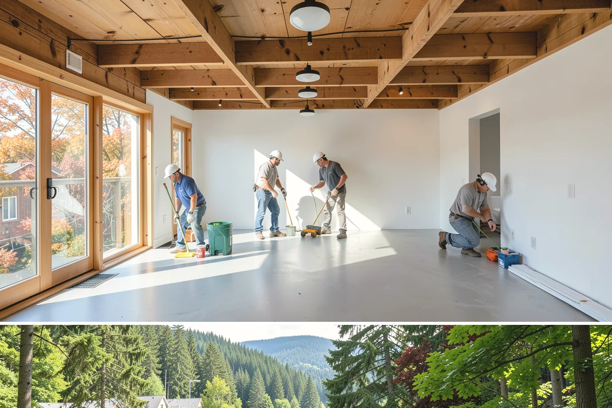 Murphy Bed Installation in Lake Forest Park, King County, WA - This interior installation fits any time of year and is a practical choice during rainy PNW months.