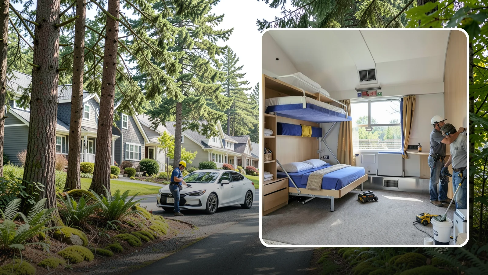Murphy Bed Installation in Normandy Park, King County, WA - We install custom Murphy beds that reclaim floor space for guest rooms, offices, and multipurpose areas.