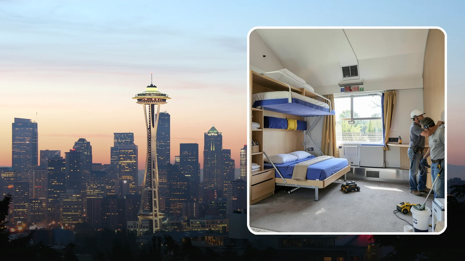 Murphy Bed Installation in Seattle, King County, WA - We install custom Murphy beds that reclaim floor space for guest rooms, offices, and multipurpose areas.