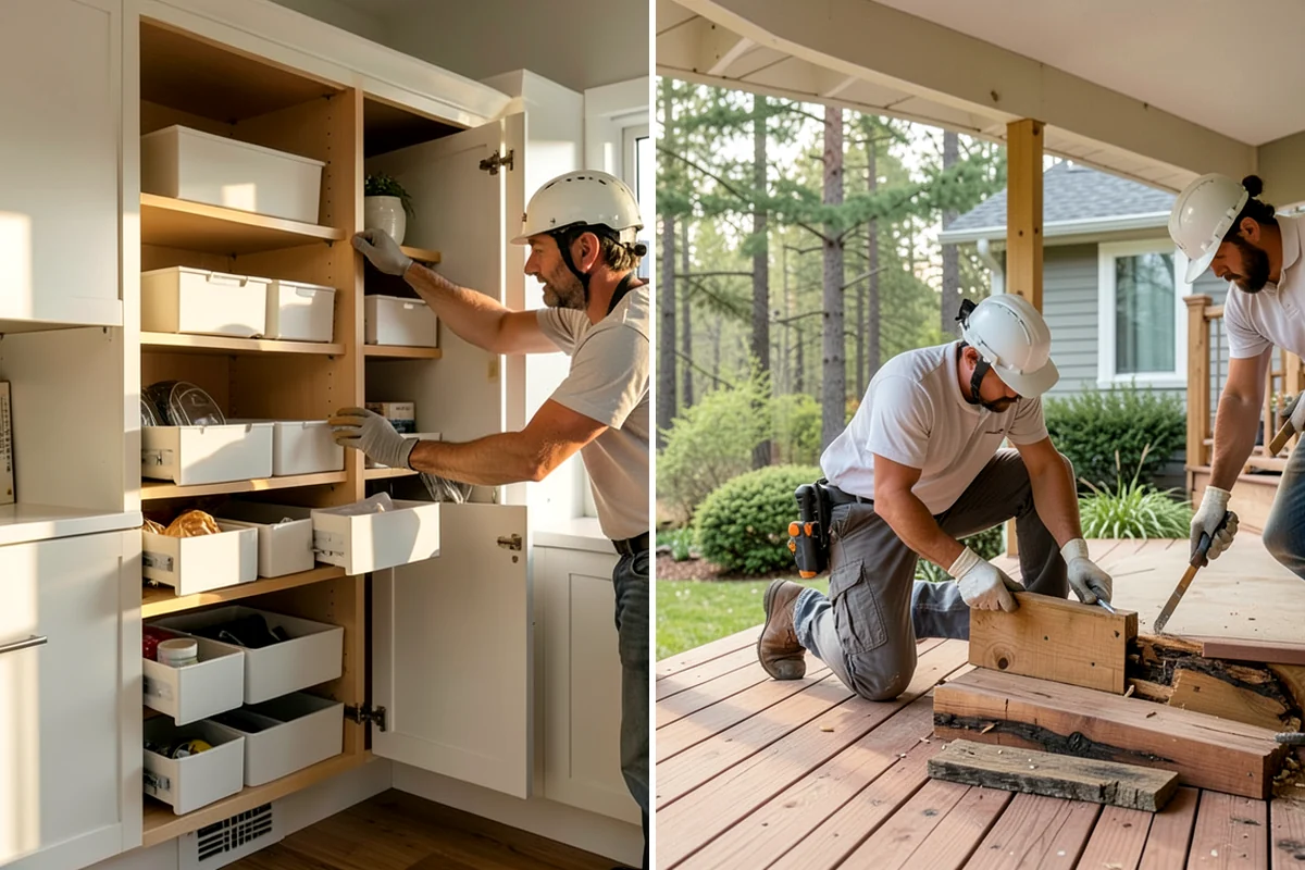 Murphy Bed Installation in Snoqualmie, King County, WA - Assess the room, wall framing, and desired configuration
