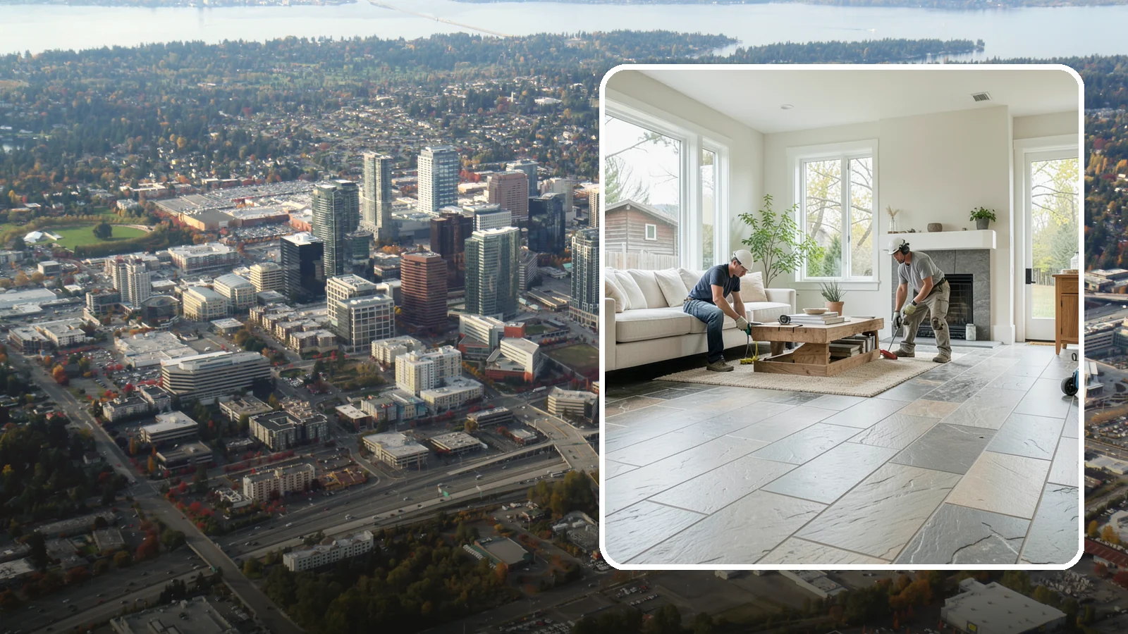 Natural Stone Flooring in Bellevue, King County, WA - Natural stone flooring that lends organic texture and one-of-a-kind character to premium living spaces.
